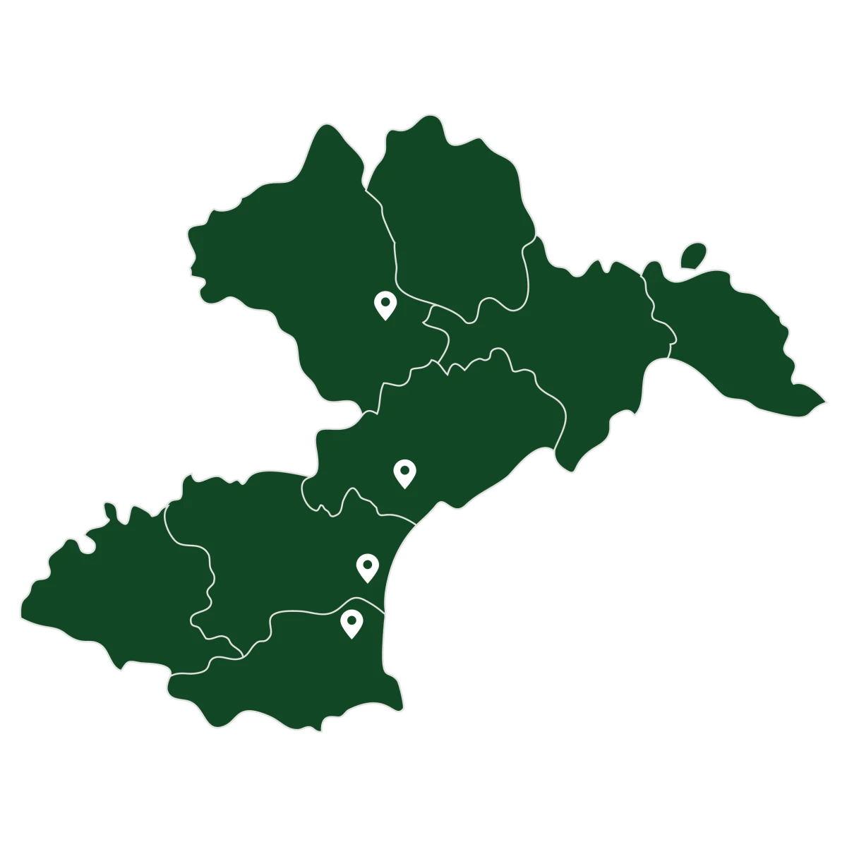 Carte de la zone d'intervention en Occitanie